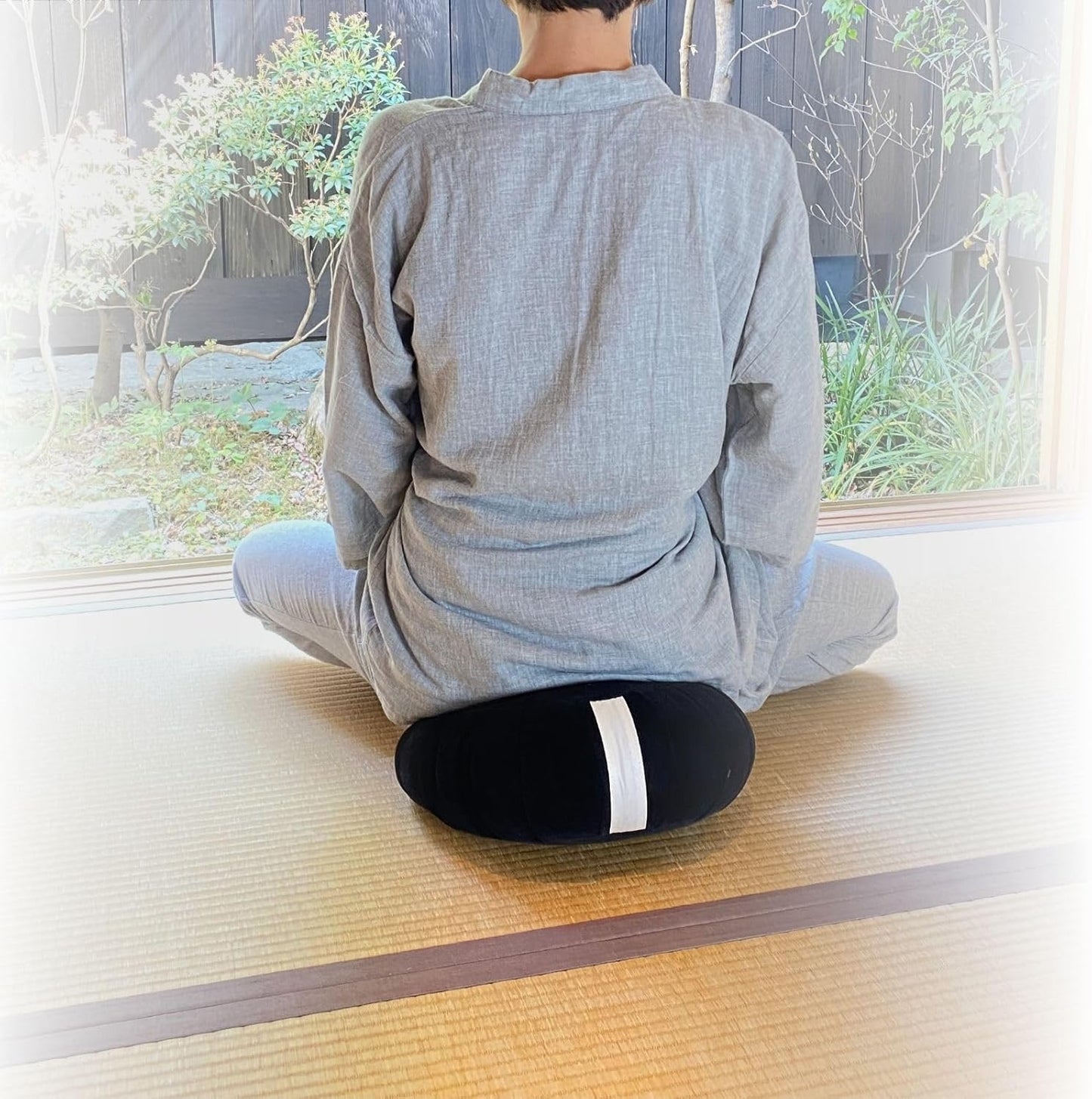 Zafu Meditation Cushion Japan Made | Authentic Zen Temple Style Zazen Seat – Firm Kapok Filling for Mindfulness, Yoga & Posture Support For Adults
