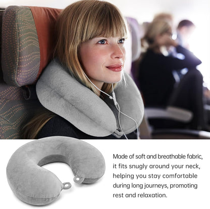 2 Packs Travel Neck Pillow Cover, Reusable U Shaped Washable Soft Smooth Airplane Pillow Cover