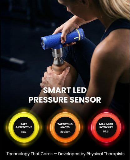 A7 Pro Mini Massage Gun with Heat & Cold Therapy for Back Pain & Recovery - 11mm Deep Tissue, Portable Quiet Handheld Gun, FSA-HSA Eligible with Case, Gifts for Fitness Lovers
