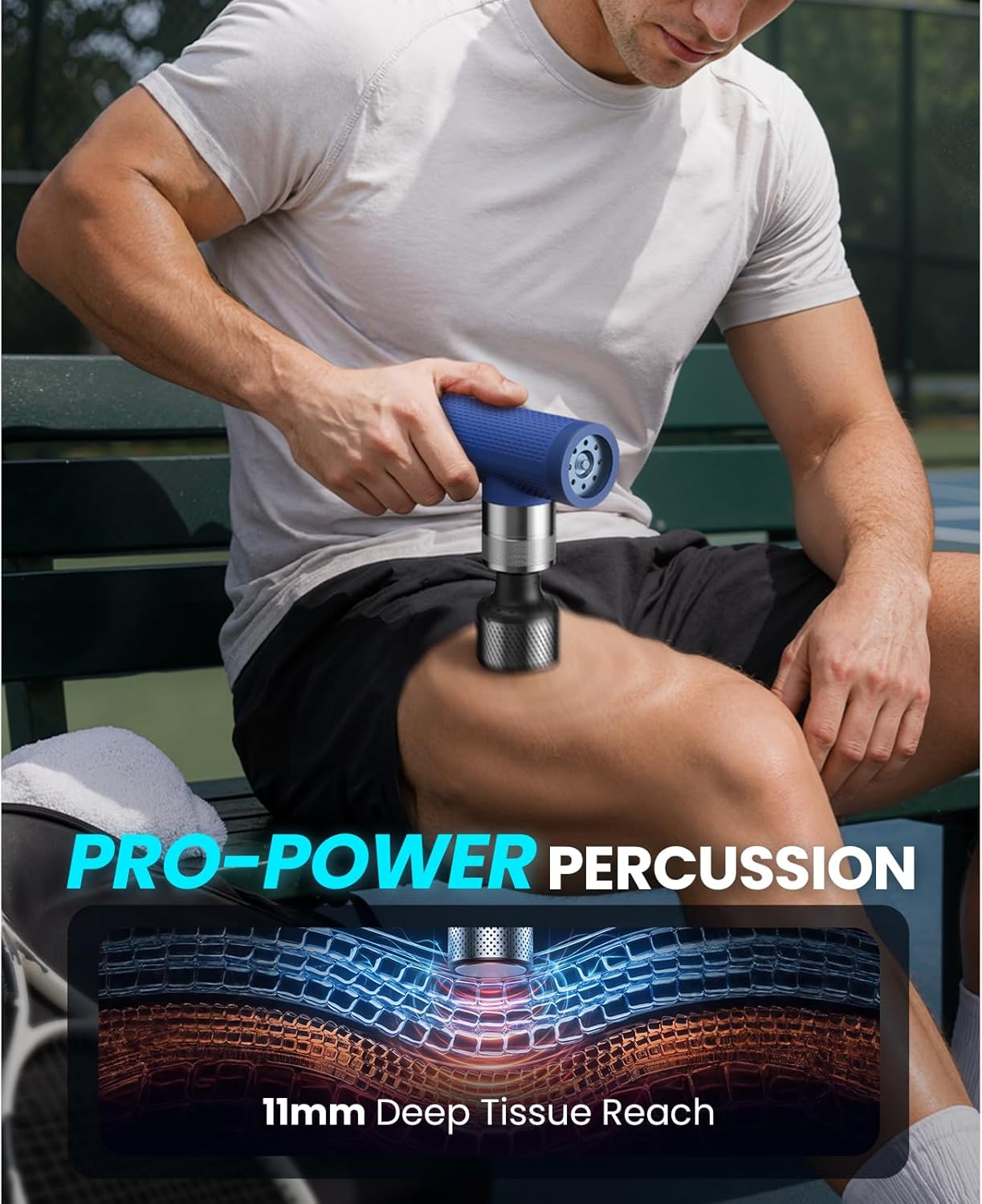 A7 Pro Mini Massage Gun with Heat & Cold Therapy for Back Pain & Recovery - 11mm Deep Tissue, Portable Quiet Handheld Gun, FSA-HSA Eligible with Case, Gifts for Fitness Lovers