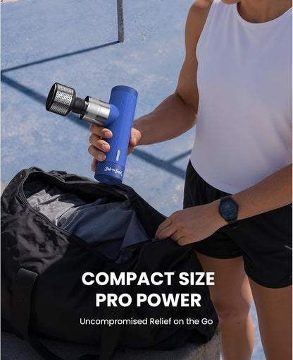 A7 Pro Mini Massage Gun with Heat & Cold Therapy for Back Pain & Recovery - 11mm Deep Tissue, Portable Quiet Handheld Gun, FSA-HSA Eligible with Case, Gifts for Fitness Lovers