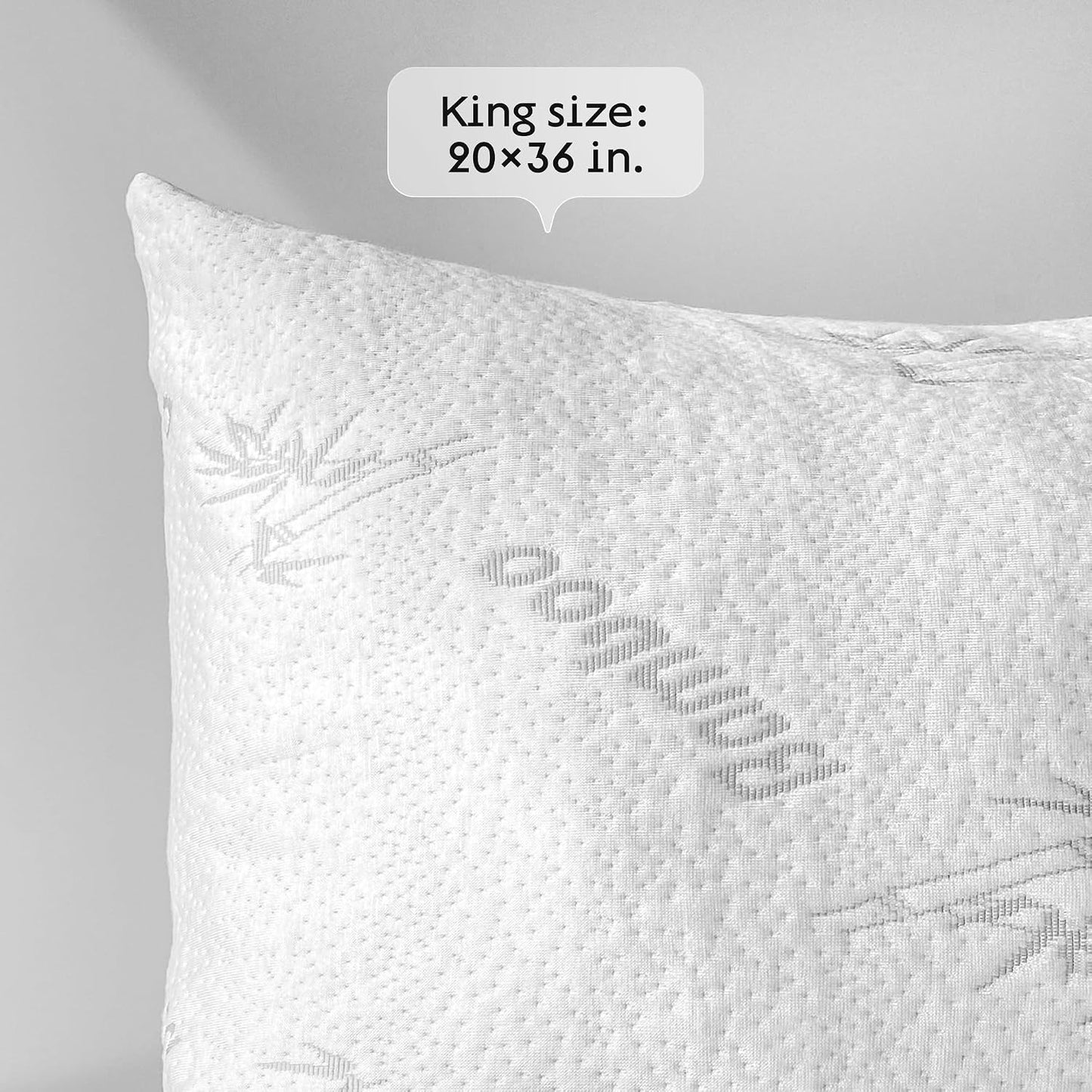 Cloud-Like Pillow Protectors with Zipper Standard Size - Breathable Cooling Pillow Covers for Hot Sleeprers - 100% Resistant to Stains, Dust & Dirt (White 2-Pack)