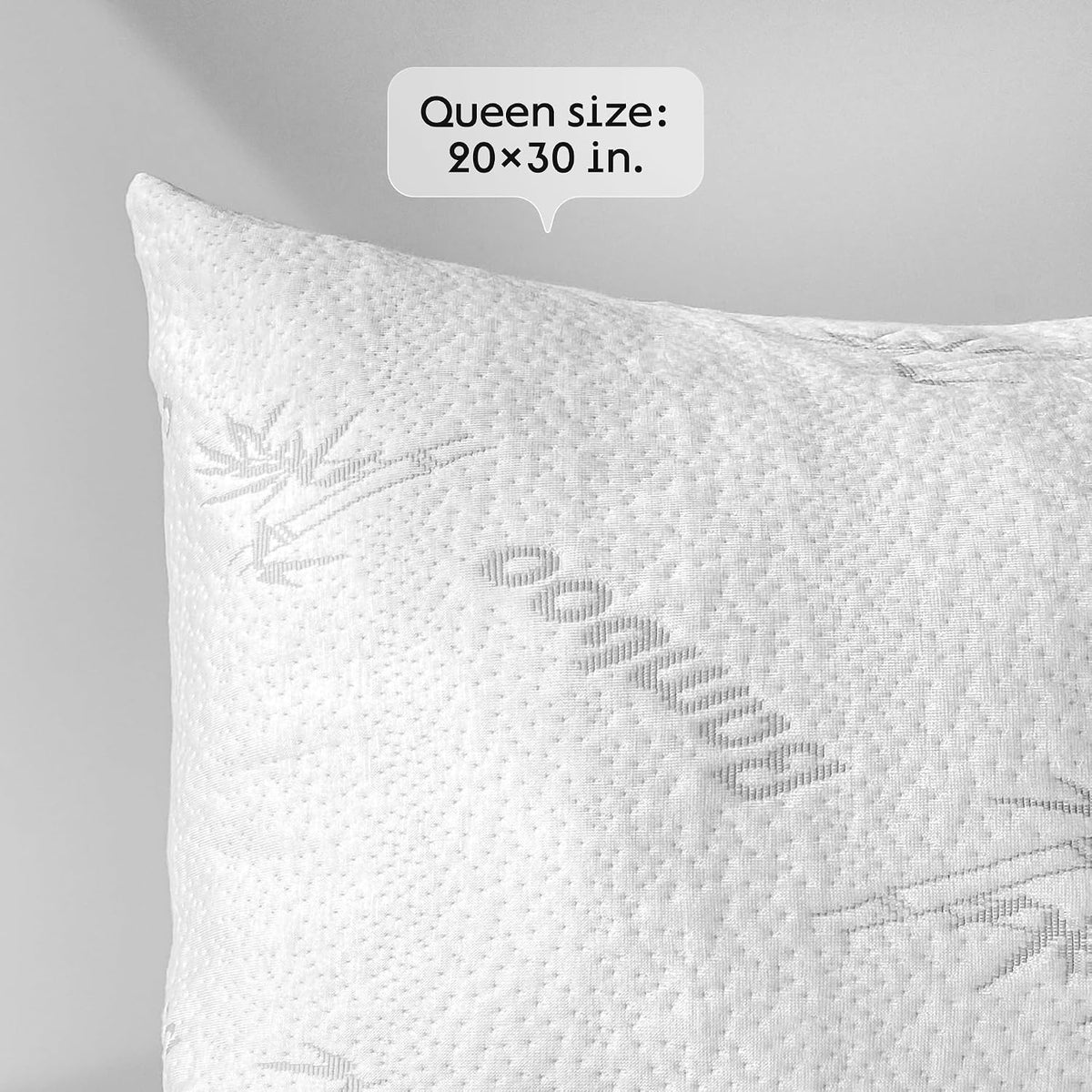 Cloud-Like Pillow Protectors with Zipper Standard Size - Breathable Cooling Pillow Covers for Hot Sleeprers - 100% Resistant to Stains, Dust & Dirt (White 2-Pack)