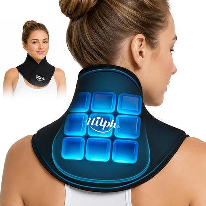 Neck Ice Pack Wrap, 50-Min Gel Ice Pack for Neck Cervical Pain Relief