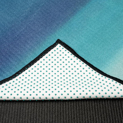Hot Yoga Towel, Non Slip Yoga Mat Towel Sweat Absorbent Printed Yoga Towel with Grip Dots for Hot Yoga, Pilates and Workout 72"x 24", Sunset