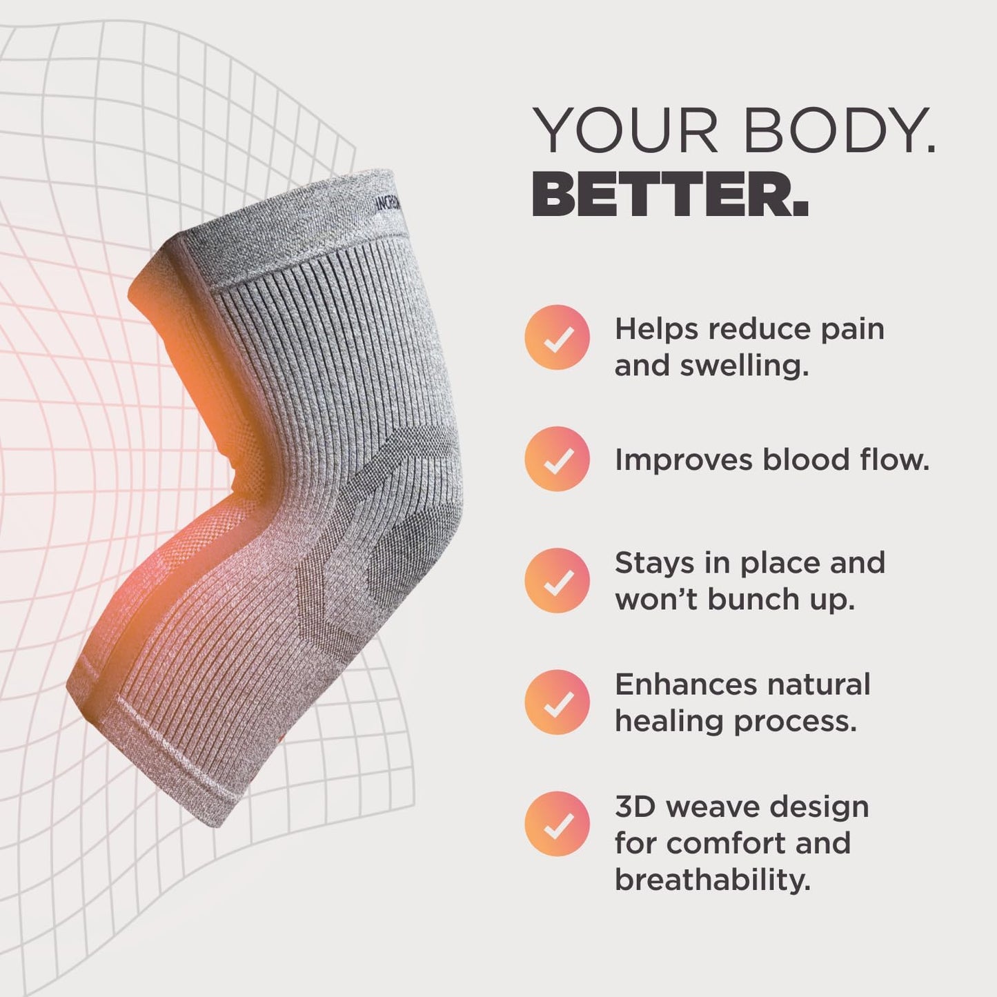 Knee Sleeve – Knee Braces for Knee Pain, Joint Pain Relief, Swelling, Inflammation Relief, and Circulation, Knee Support for Women and Men