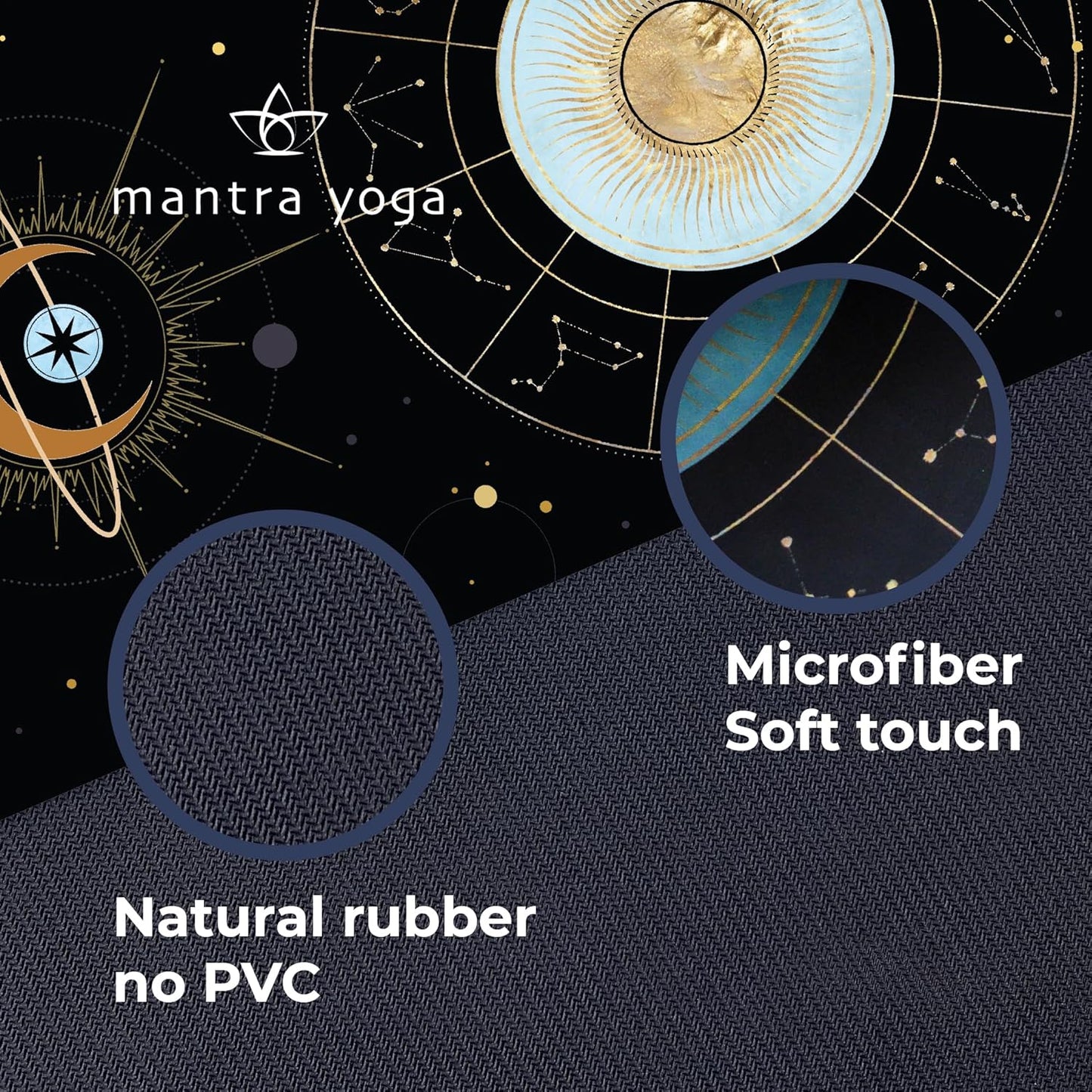 Travel PRO 1.5mm with Knee Pad - Foldable Fitness & Exercise Mat with Bag | Lightweight, Compact & Eco-Friendly | Non-Slip & Washable | For All Types of Yoga | 72" L x 24" W | 2.6 lbs