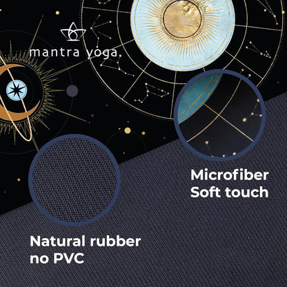 Travel PRO 1.5mm with Knee Pad - Foldable Fitness & Exercise Mat with Bag | Lightweight, Compact & Eco-Friendly | Non-Slip & Washable | For All Types of Yoga | 72" L x 24" W | 2.6 lbs