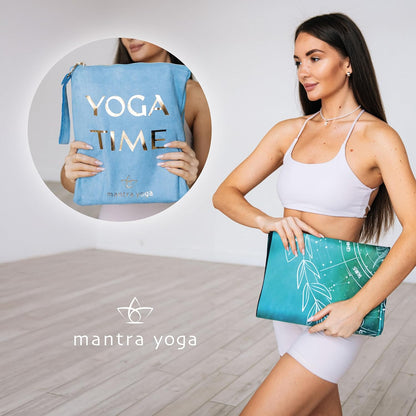 Travel PRO 1.5mm with Knee Pad - Foldable Fitness & Exercise Mat with Bag | Lightweight, Compact & Eco-Friendly | Non-Slip & Washable | For All Types of Yoga | 72" L x 24" W | 2.6 lbs