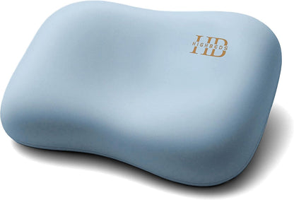 Cervical Neck Pillow - Side Sleeper Pillow for Neck Pain Relief, Soft Ergonomic Memory Foam Pillows Ice Silk Zipperless Pillowcase, Eco-Friendly and Durable Material (White)