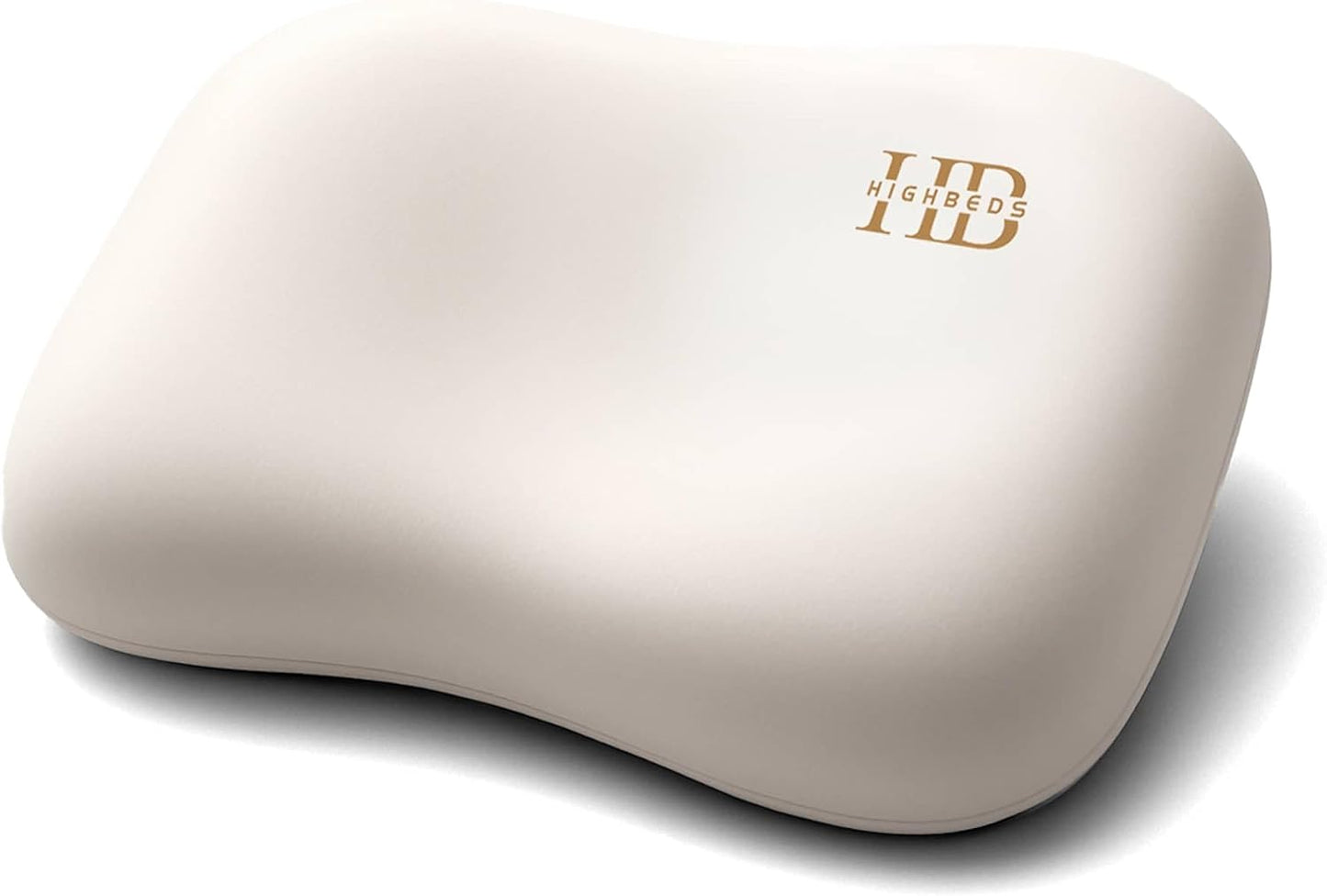 Cervical Neck Pillow - Side Sleeper Pillow for Neck Pain Relief, Soft Ergonomic Memory Foam Pillows Ice Silk Zipperless Pillowcase, Eco-Friendly and Durable Material (White)