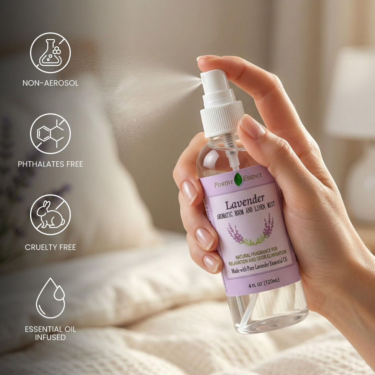 Lavender Room Spray & Linen Spray, Pillow Mist, 8.45 fl oz