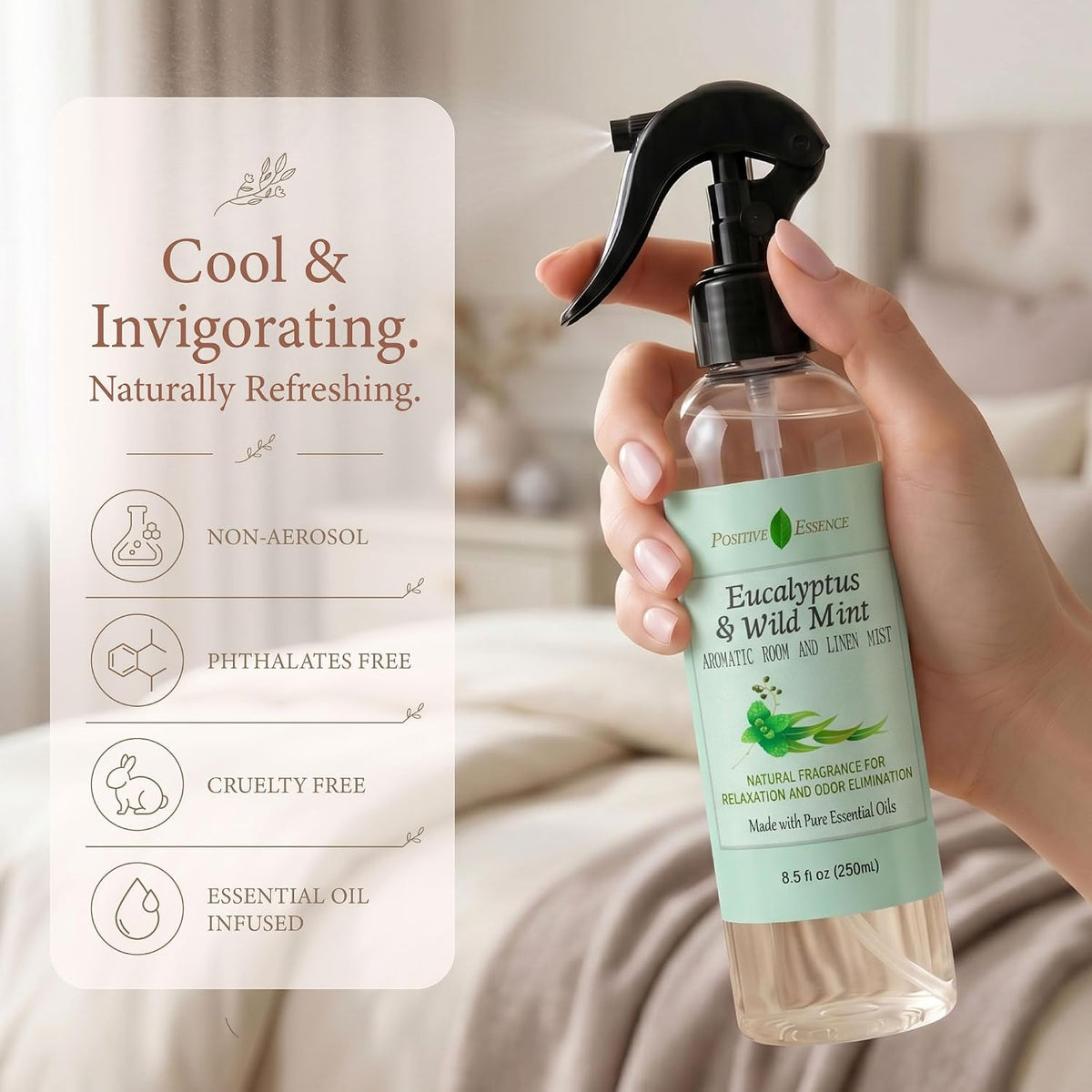 Lavender Room Spray & Linen Spray, Pillow Mist, 8.45 fl oz