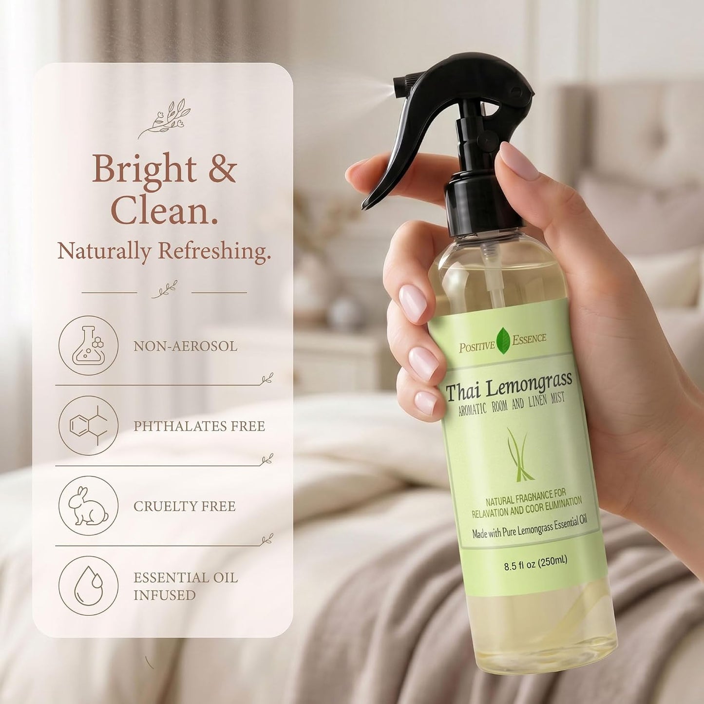 Lavender Room Spray & Linen Spray, Pillow Mist, 8.45 fl oz