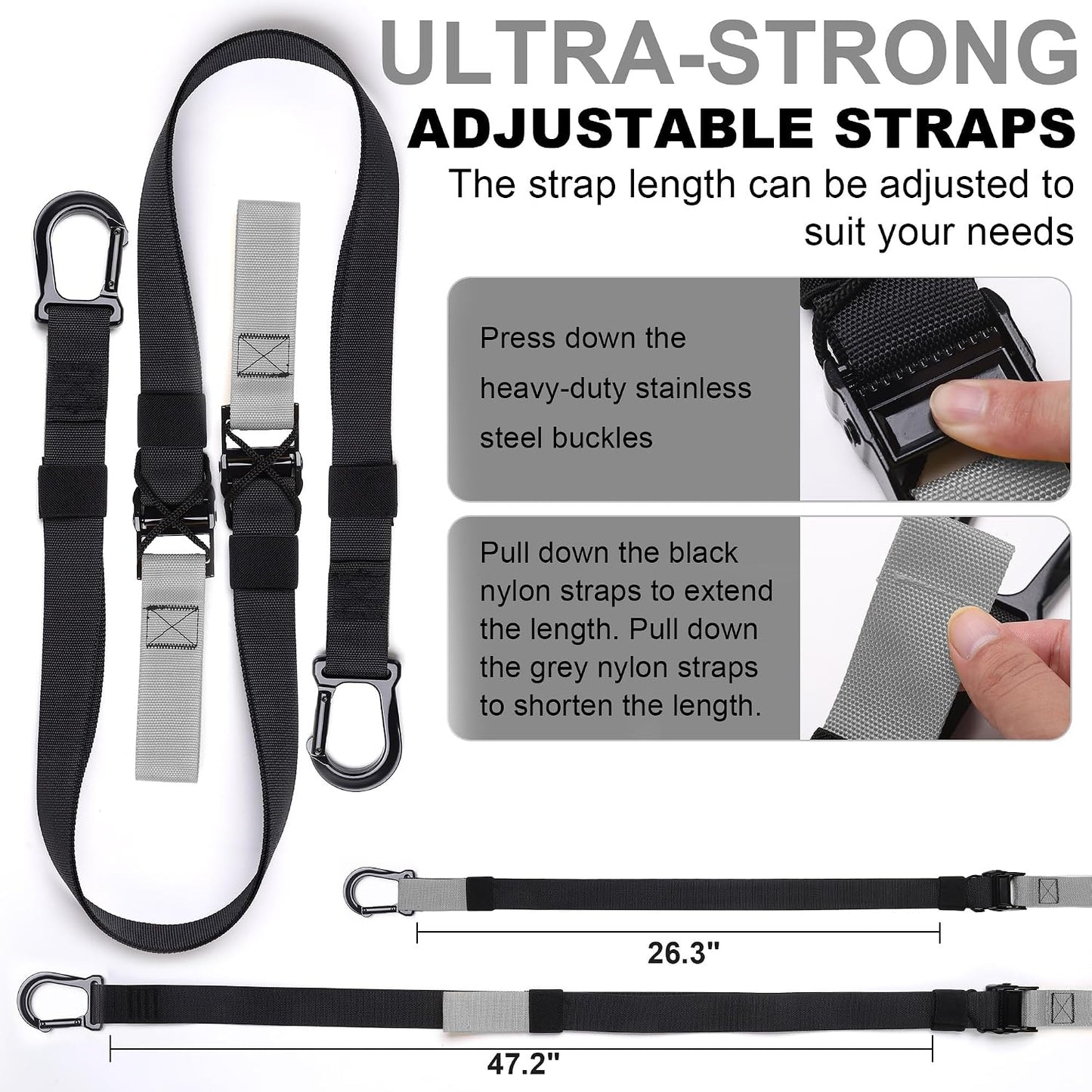 Home Resistance Training Kit | Full-Body Workout with Suspension Trainer Straps, Door Anchor, Handles, and Carrying Bag | Complete Home Gym Equipment