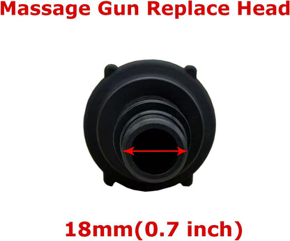 Massage Gun Heads, 2 PCS Silicone Gas Cushion Heads Massage Gun Attachments, 0.75 Inch Diameter Replaceable Soft Head, 19mm Diameter Muscle Massager Attachments for Back Massager