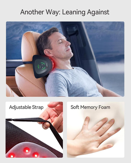 Heated Neck Traction Device with Red Light and Dynamic Massage