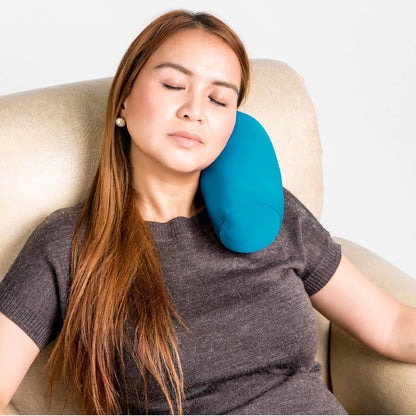 Mini Microbead Pillow – 3.5"x8" Small Neck Pillow for Travel, Airplane, Car – Squishy Support for Neck, Back, Legs, Knees, Arms – Ideal for Surgery Recovery – Purple