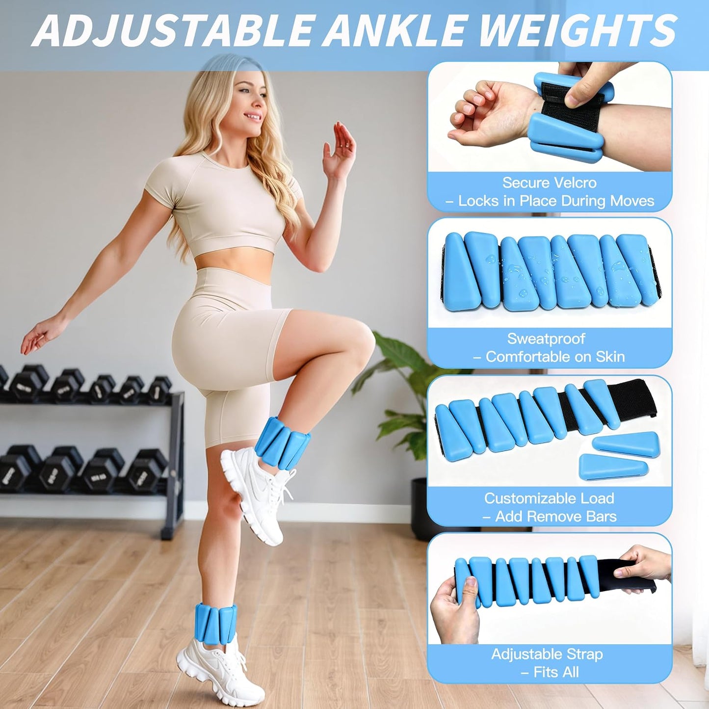 Pilates Kit, Home Pilates Workout Kit for Women, Pilates Equipment with 14.5" Pilates Ring and Ball, Resistance Bands, Ankle Weights, Sliders & Grip Socks for Home Workouts