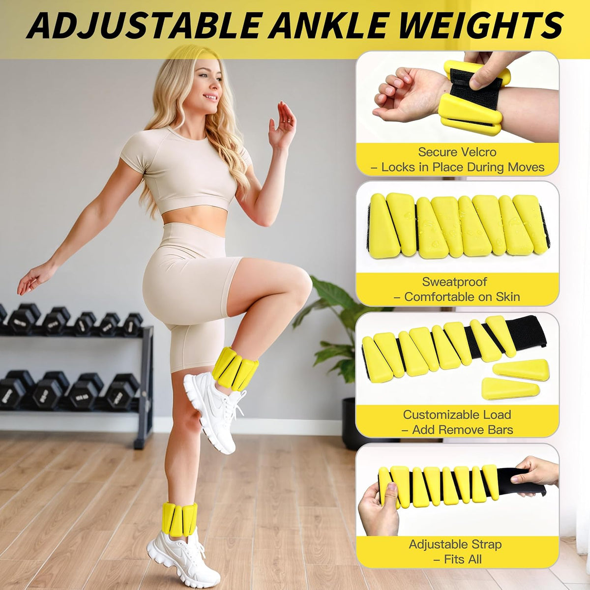 Pilates Kit, Home Pilates Workout Kit for Women, Pilates Equipment with 14.5" Pilates Ring and Ball, Resistance Bands, Ankle Weights, Sliders & Grip Socks for Home Workouts