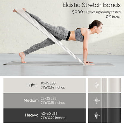 Pilates Kit, Home Pilates Workout Kit for Women, Pilates Equipment with 14.5" Pilates Ring and Ball, Resistance Bands, Ankle Weights, Sliders & Grip Socks for Home Workouts