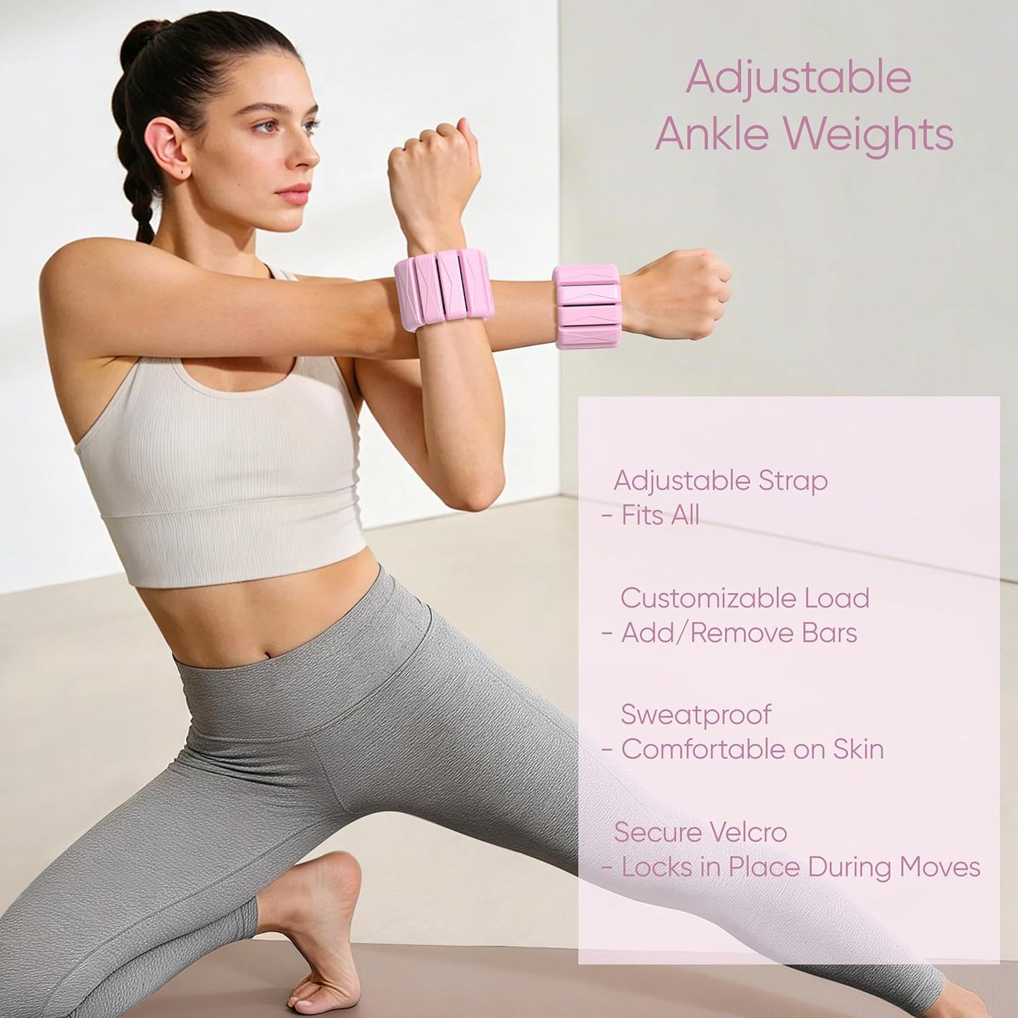 Pilates Kit, Home Pilates Workout Kit for Women, Pilates Equipment with 14.5" Pilates Ring and Ball, Resistance Bands, Ankle Weights, Sliders & Grip Socks for Home Workouts