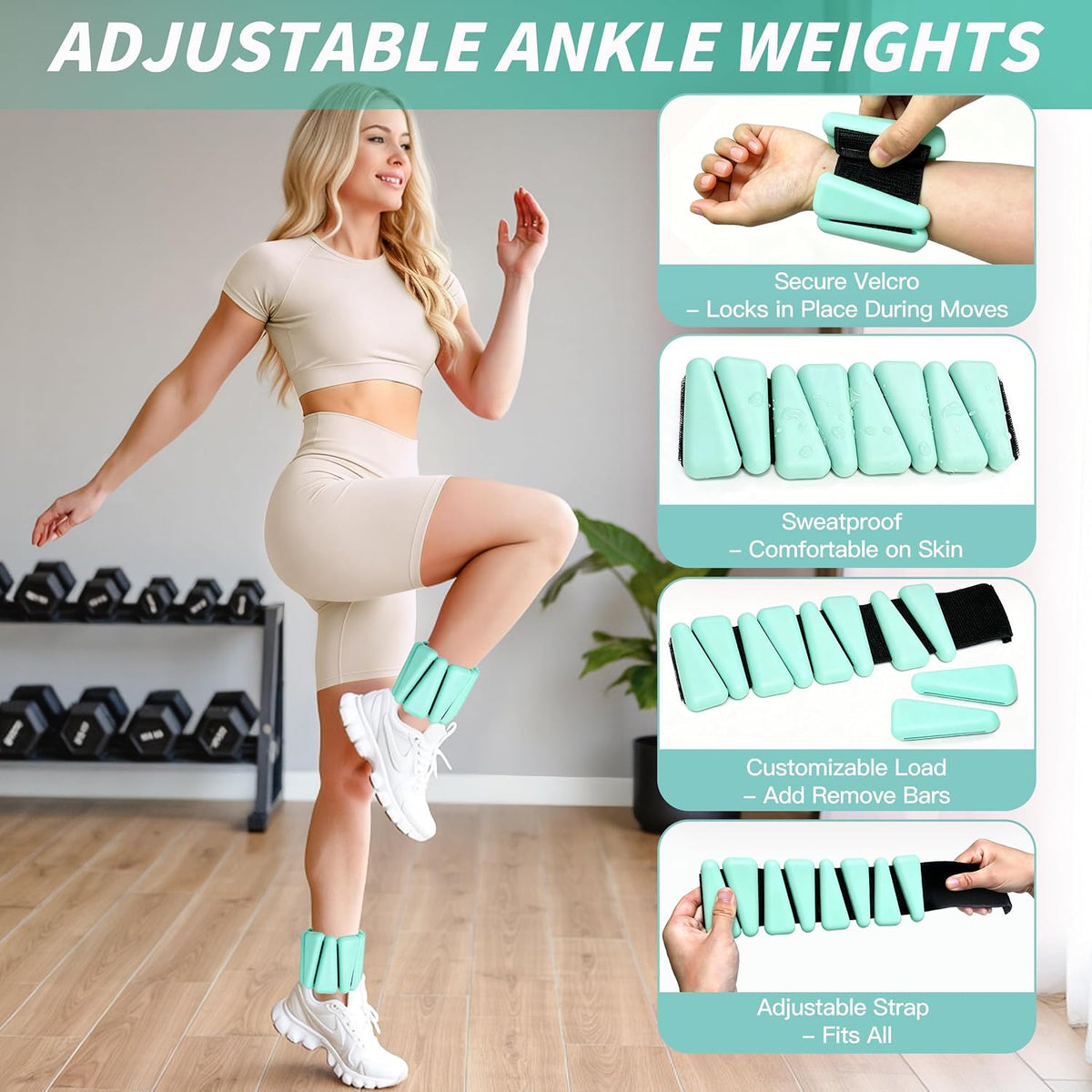 Pilates Kit, Home Pilates Workout Kit for Women, Pilates Equipment with 14.5" Pilates Ring and Ball, Resistance Bands, Ankle Weights, Sliders & Grip Socks for Home Workouts
