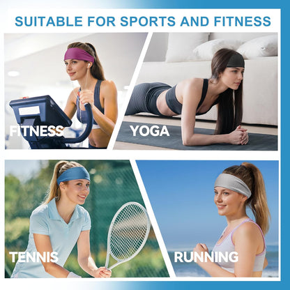 Cooling Headbands for Women, Instant Cooling Moisture Wicking Non-Slip Sweatbands for Women Running Fitness Yoga