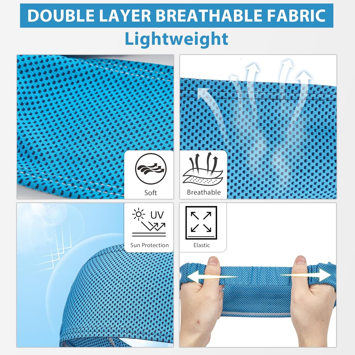 Cooling Headbands for Women, Instant Cooling Moisture Wicking Non-Slip Sweatbands for Women Running Fitness Yoga