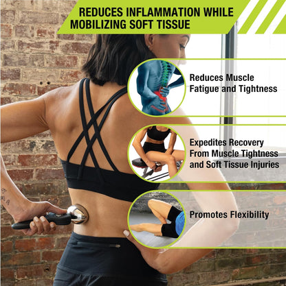 Rollers, RM Extreme, RM Extreme Mini Roller, Cryosteel Ice Roller, Portable Roller, Deep Tissue Massage, Muscle Relief, Hamstring, Quadriceps, Multi-Directional, Enhance Performance