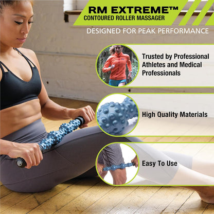 Rollers, RM Extreme, RM Extreme Mini Roller, Cryosteel Ice Roller, Portable Roller, Deep Tissue Massage, Muscle Relief, Hamstring, Quadriceps, Multi-Directional, Enhance Performance
