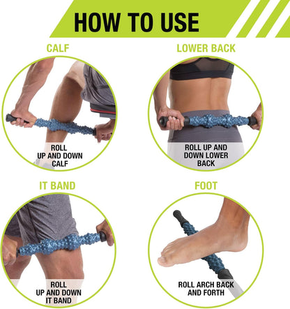 Rollers, RM Extreme, RM Extreme Mini Roller, Cryosteel Ice Roller, Portable Roller, Deep Tissue Massage, Muscle Relief, Hamstring, Quadriceps, Multi-Directional, Enhance Performance