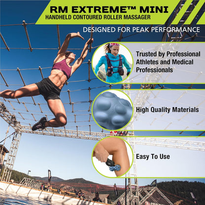 Rollers, RM Extreme, RM Extreme Mini Roller, Cryosteel Ice Roller, Portable Roller, Deep Tissue Massage, Muscle Relief, Hamstring, Quadriceps, Multi-Directional, Enhance Performance