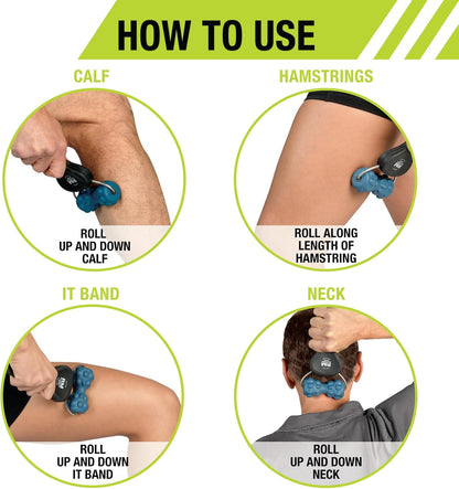 Rollers, RM Extreme, RM Extreme Mini Roller, Cryosteel Ice Roller, Portable Roller, Deep Tissue Massage, Muscle Relief, Hamstring, Quadriceps, Multi-Directional, Enhance Performance