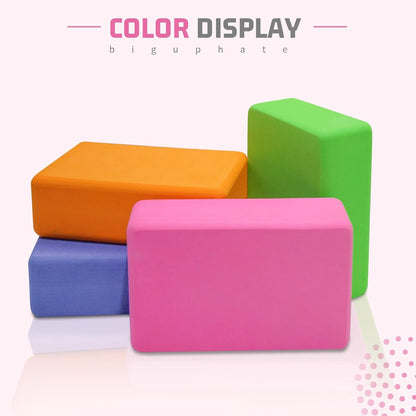 Foam Block Supportive Latex-Free with Rounded Edges, Non-Slip Exercise Blocks for Pilates, Meditation, Balance, Stretching and Deep Poses