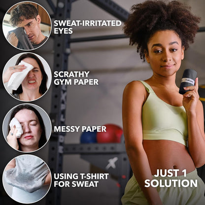 Microfiber Gym Towels, Quick Dry, Highly Absorbing, Odor-Free | Men & Women - Workout Sweat Sports Towel for Hot Yoga, Tennis, Running, Exercise, Working Out, Camping, Set of 5