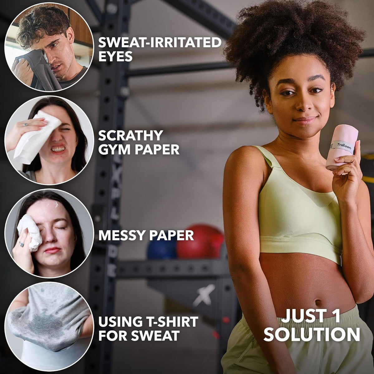 Microfiber Gym Towels, Quick Dry, Highly Absorbing, Odor-Free | Men & Women - Workout Sweat Sports Towel for Hot Yoga, Tennis, Running, Exercise, Working Out, Camping, Set of 5
