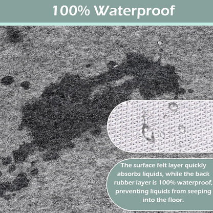 Non-Slip Rug Pads,3x5ft Waterproof Rug Pad,Carpet Pad for Hardwood,Tile,All Floors – Floor Protection,Cushioning, Anti-Slip Grip