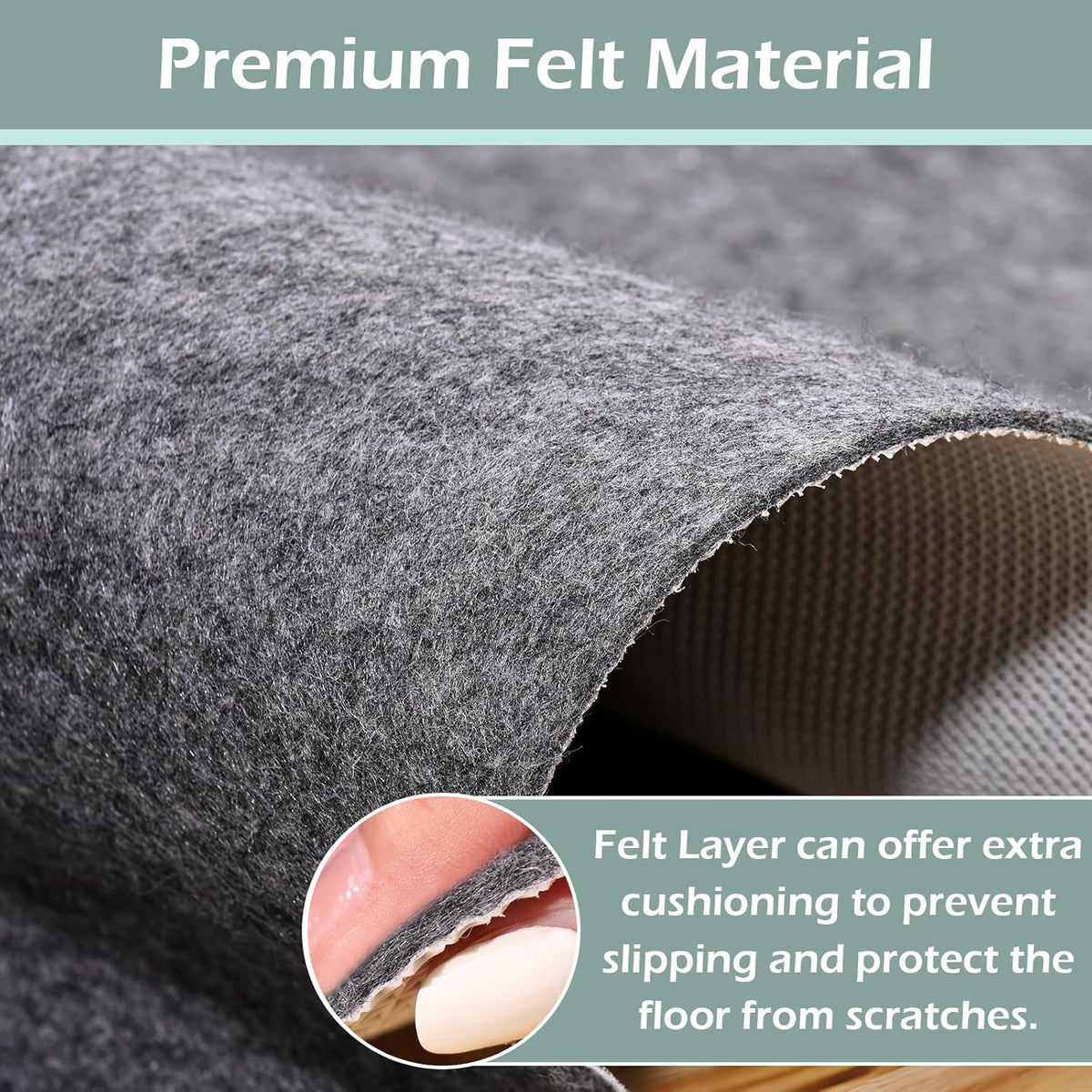 Non-Slip Rug Pads,3x5ft Waterproof Rug Pad,Carpet Pad for Hardwood,Tile,All Floors – Floor Protection,Cushioning, Anti-Slip Grip