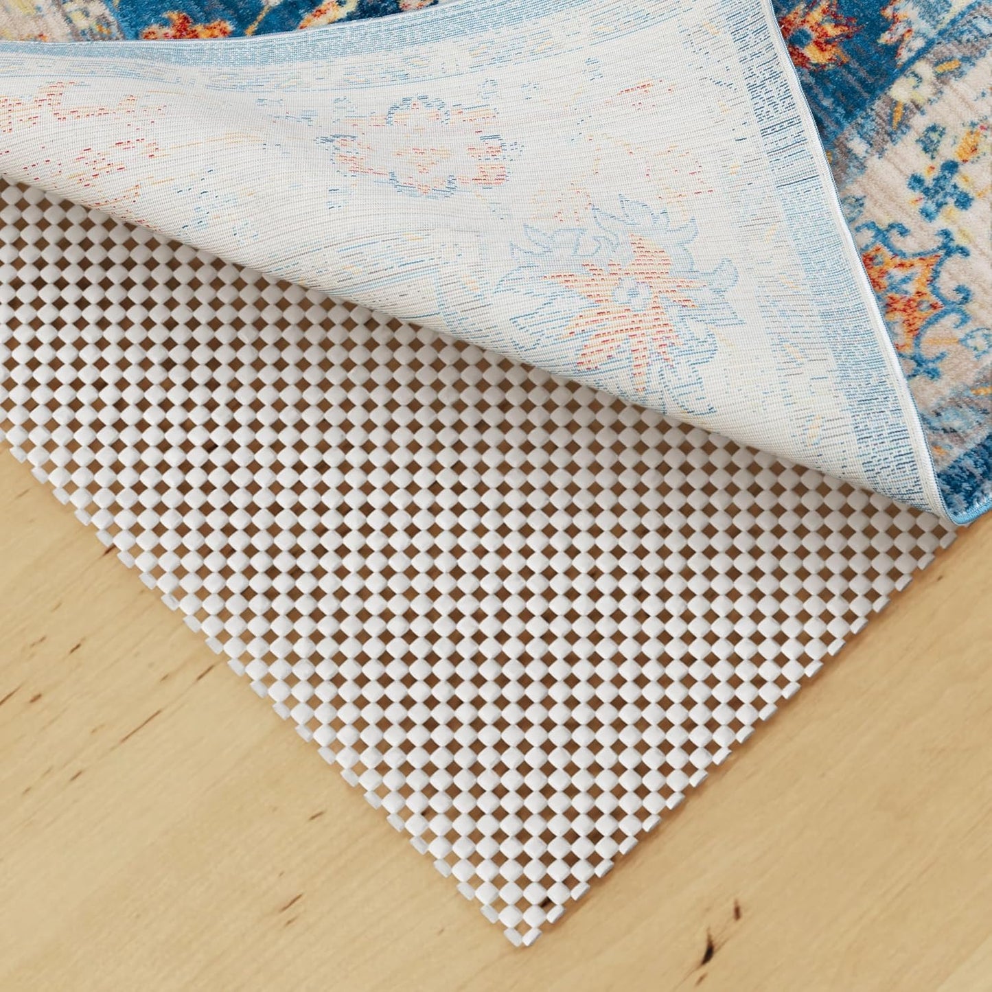 Non Slip Rug Pad Gripper 2x6 Feet Extra Thick Pads for Hardwood Floors,Anti Skid Mat Under Carpet,Runner Keep Area Rugs Safe and in Place