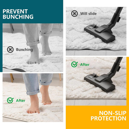 Non Slip Rug Pad Gripper 2x6 Feet Extra Thick Pads for Hardwood Floors,Anti Skid Mat Under Carpet,Runner Keep Area Rugs Safe and in Place