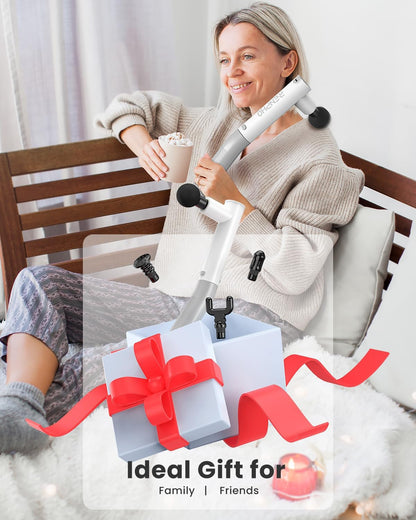 Rechargeable Handheld Back Massager with 5 Adjustable Speeds & Modes, Gifts for Men/Women, Cordless Electric Neck Massage Tool for Muscle Relief, Tailored Intensity for Shoulder, Leg, Calf
