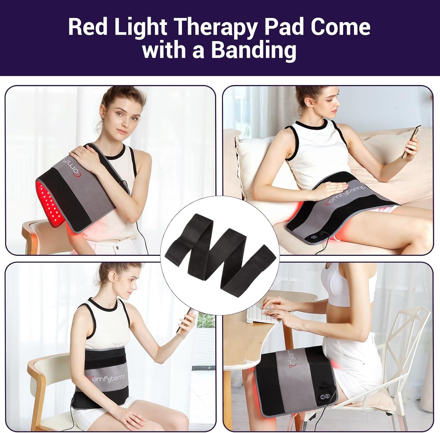 Red Light Therapy Mat for Body, 33'' x 17'', 660nm & 850nm