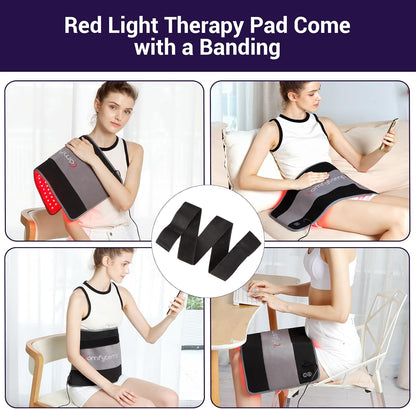 Red Light Therapy Mat for Body, 33'' x 17'', 660nm & 850nm