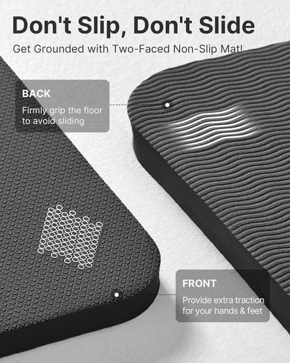 Yoga Mat，Extra Thick Yoga Mat (1/2inch),Professional TPE Exercise Mat,Non-Slip Workout Mat for Yoga, Pilates, Fitness, Barefoot Workouts, Home Gym Studio with Strap