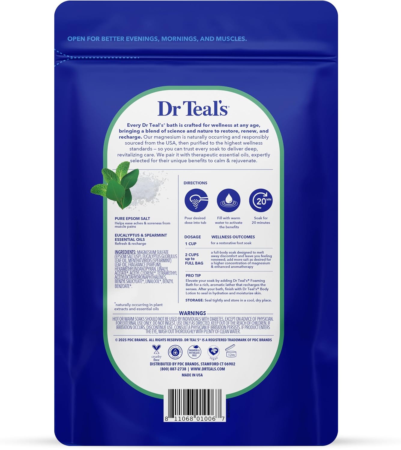 Advanced Lavendar Scented Epsom Salt, 48 oz