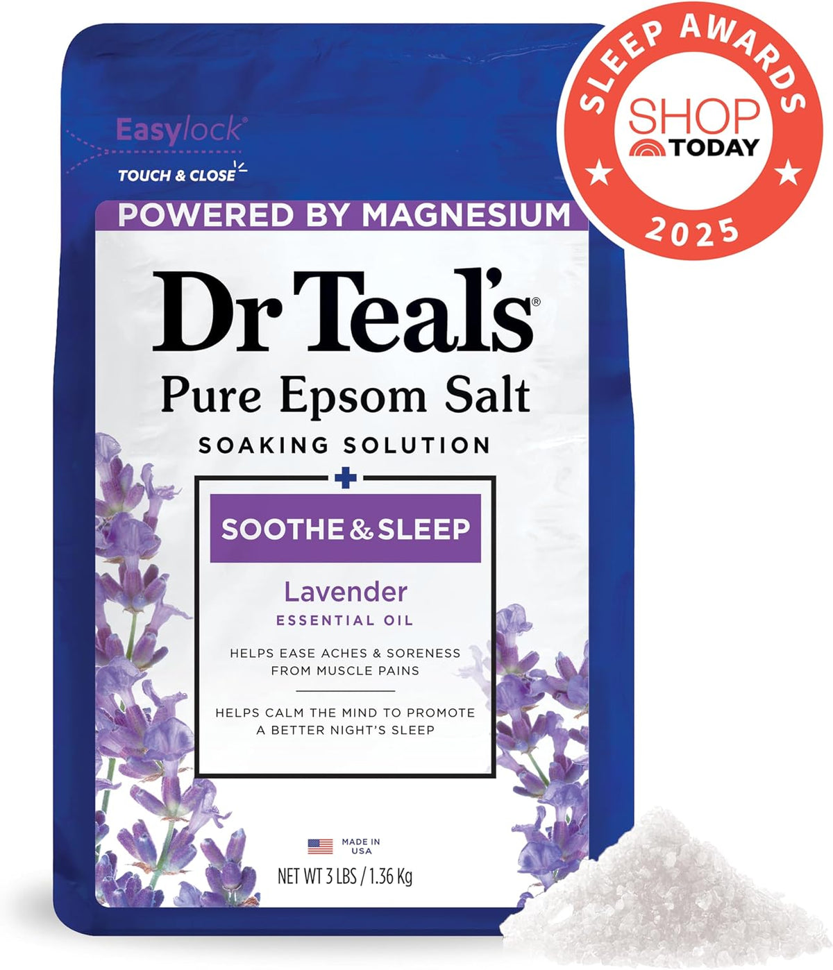 Advanced Lavendar Scented Epsom Salt, 48 oz
