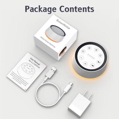 Brown Noise Sound Machine with 30 Soothing Sounds 12 Colors Night Light White Noise Machine for Adults Baby Kids Sleep Machines Memory Function 36 Volume Levels 5 Timers for Home Office Travel