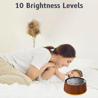 Brown Noise Sound Machine with 30 Soothing Sounds 12 Colors Night Light White Noise Machine for Adults Baby Kids Sleep Machines Memory Function 36 Volume Levels 5 Timers for Home Office Travel