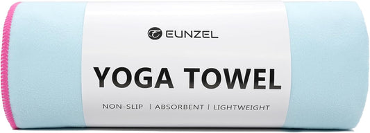 Hot Yoga Towel Non-Slip Yoga Mat Towel Ultra-Absorbent Microfiber Towel for Hot Yoga, Pilates，Bikram and Workout 26.5"x 72"